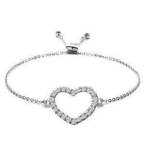 Swarovski Crystal Heart Slider Bracelets